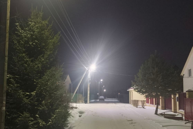Решен вопрос с уличным освещением на улице Лесная